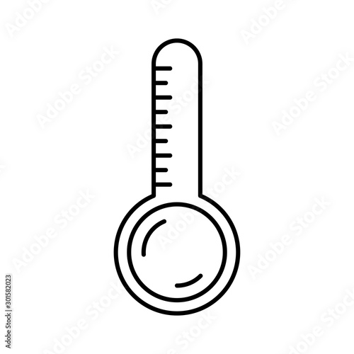 icon set for thermometer ,  temperature and scale
