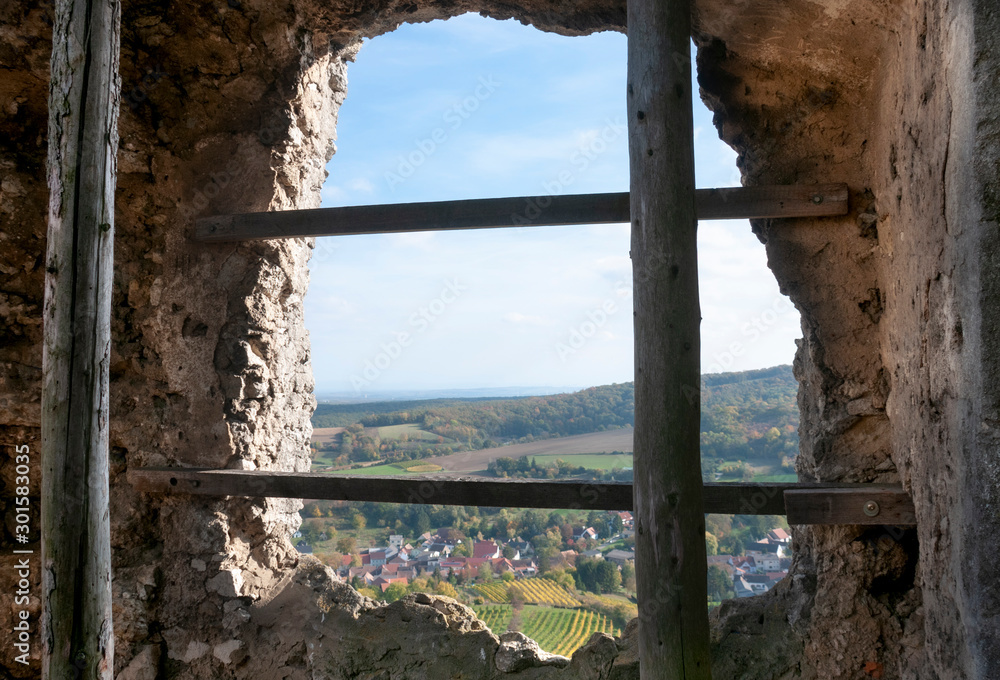 Ruins of the Falkenstein fortress in Austria