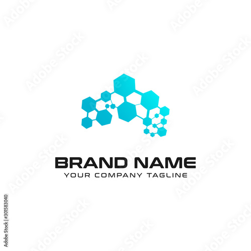 Brain Technology Logo design vector