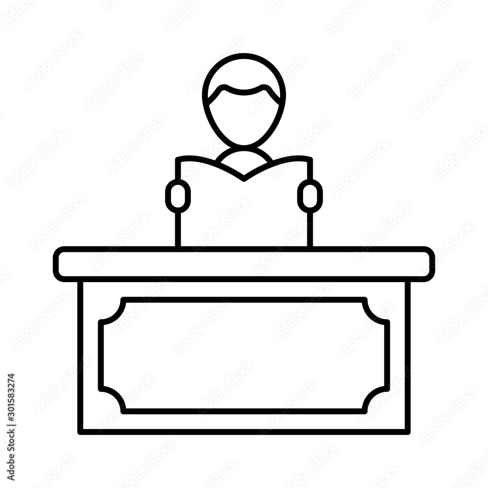 icon set for presentation , desk and podium icon set for presentation , desk and podium
