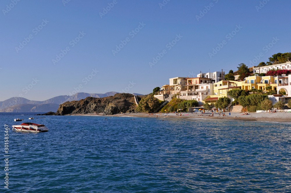 the village of Myrties in Kalymnos island, Dodecanese islands, Greece