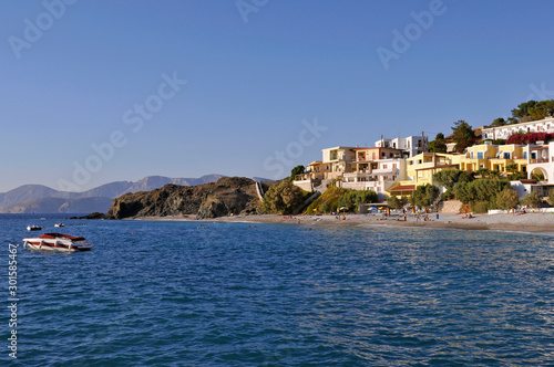the village of Myrties in Kalymnos island, Dodecanese islands, Greece © saturno