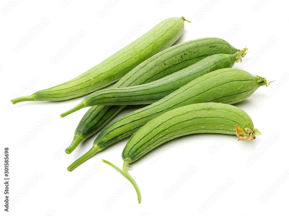 Fototapeta premium fresh loofah on the white background 