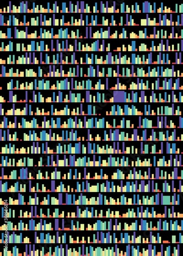 Colorful Number E constant Data Visualisation Art Computational Generative illustration