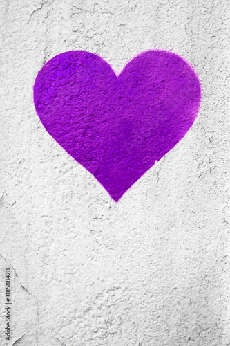 Purple urban Heart