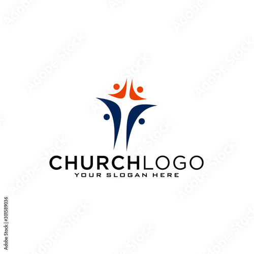 Church vector logo symbol graphic abstract template