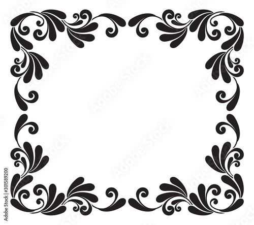 floral frame vintage