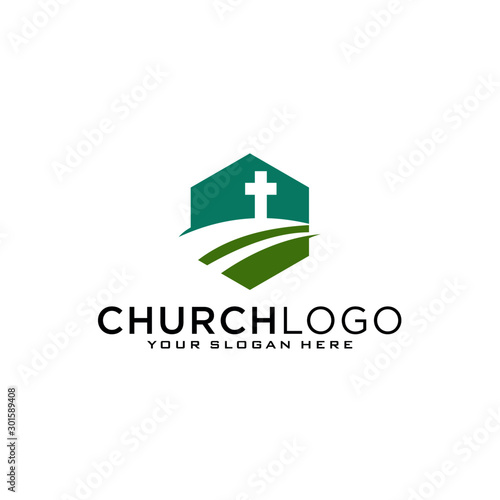 Church vector logo symbol graphic abstract template