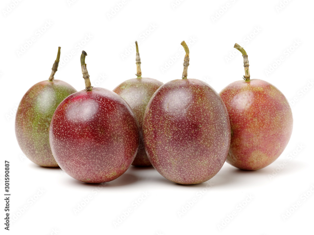 Fototapeta premium Passion fruit on white background
