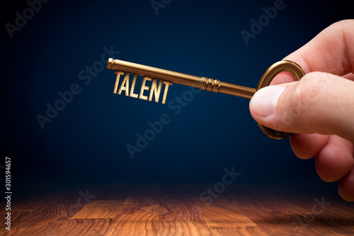 Key to unlock and open your talent