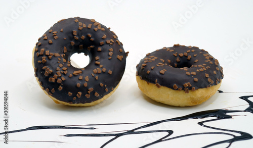 donuts isolated on white background