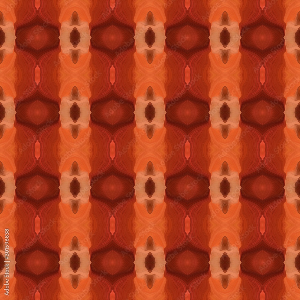 Fototapeta premium colorful seamless pattern with firebrick, coffee and saddle brown colors