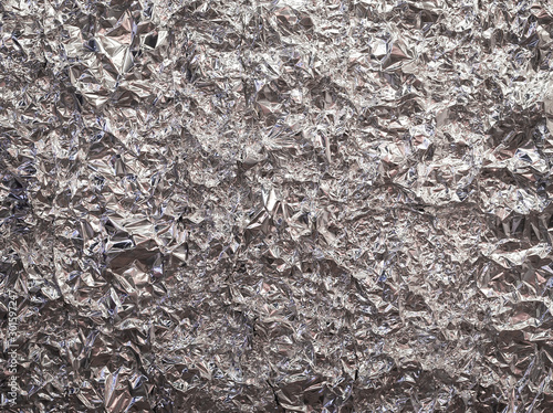 Abstract of aluminum foil texture background for design. Metallic foil paper background.