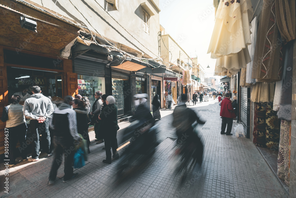 Shopping in the Streets of Rabat - Morocco Shopping in the Streets of Rabat - Morocco