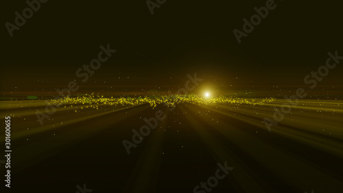 Abstract illustration overlay motion background of moving spin led light laser beam with flicker flash ray of digital future technology theme can be use on backstage graphic of music concert festival