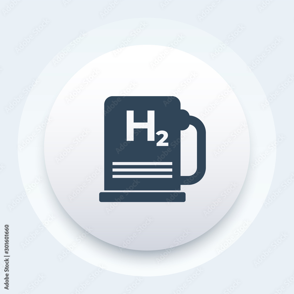 hydrogen car station icon, vector sign hydrogen car station icon, vector sign