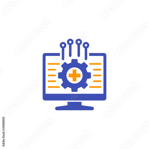 framework, vector icon on white