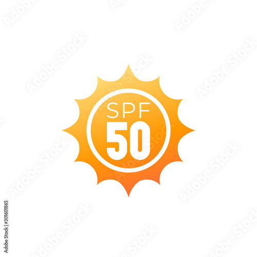UV, sun protection icon, SPF 50