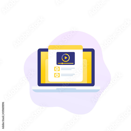 video streaming, buffering vector icon