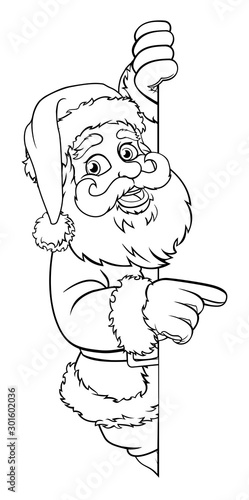 Santa Christmas cartoon cha...