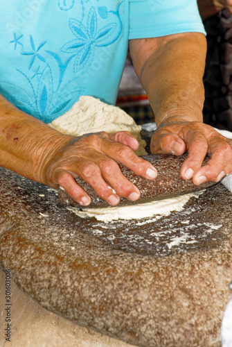 Making tortillas in El Fuerte - Mexico