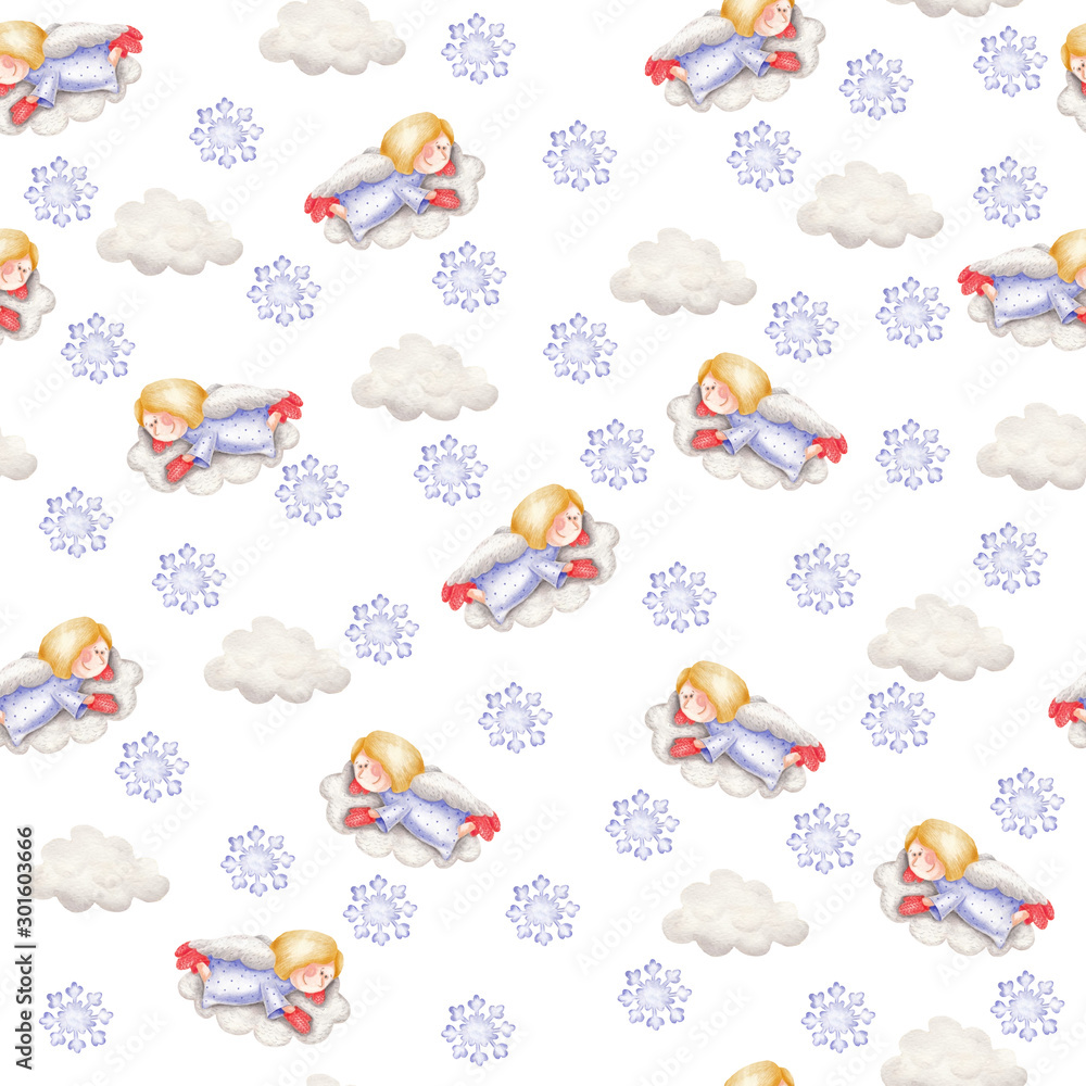 Pattern of Christmas angels Pattern of Christmas angels