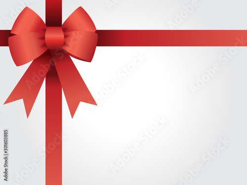 Fond pour carte cadeau, anniversaire, fête de Noël, soldes ou carte de fidélité avec nœud et ruban