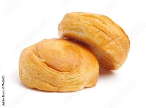 Bread on a white background