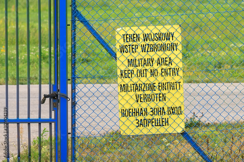 No Entry Military Zone