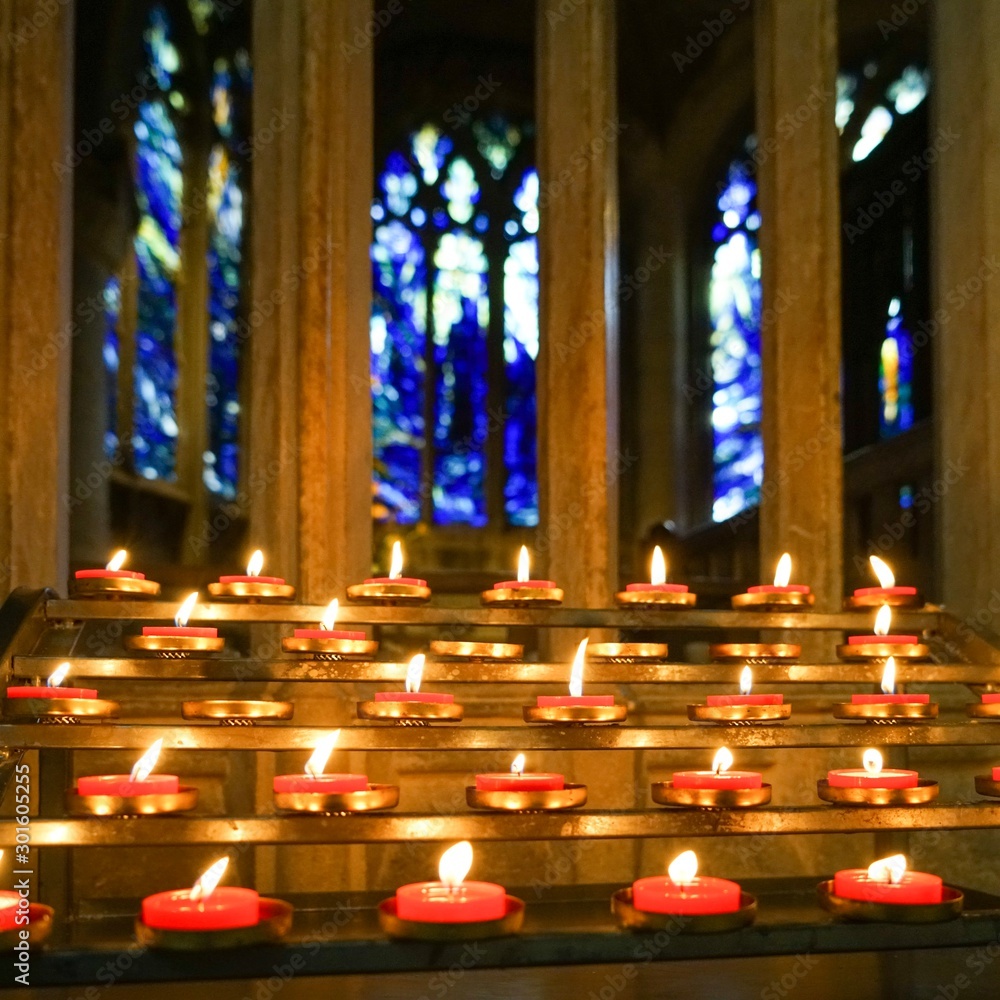 candles in church candles in church