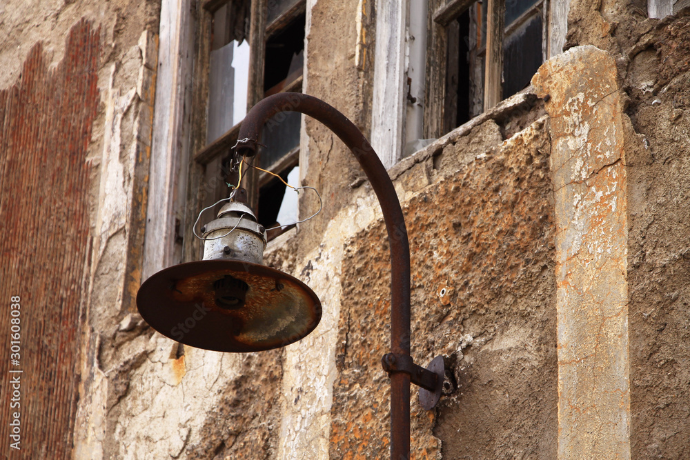 Old destroyed lamp Old destroyed lamp