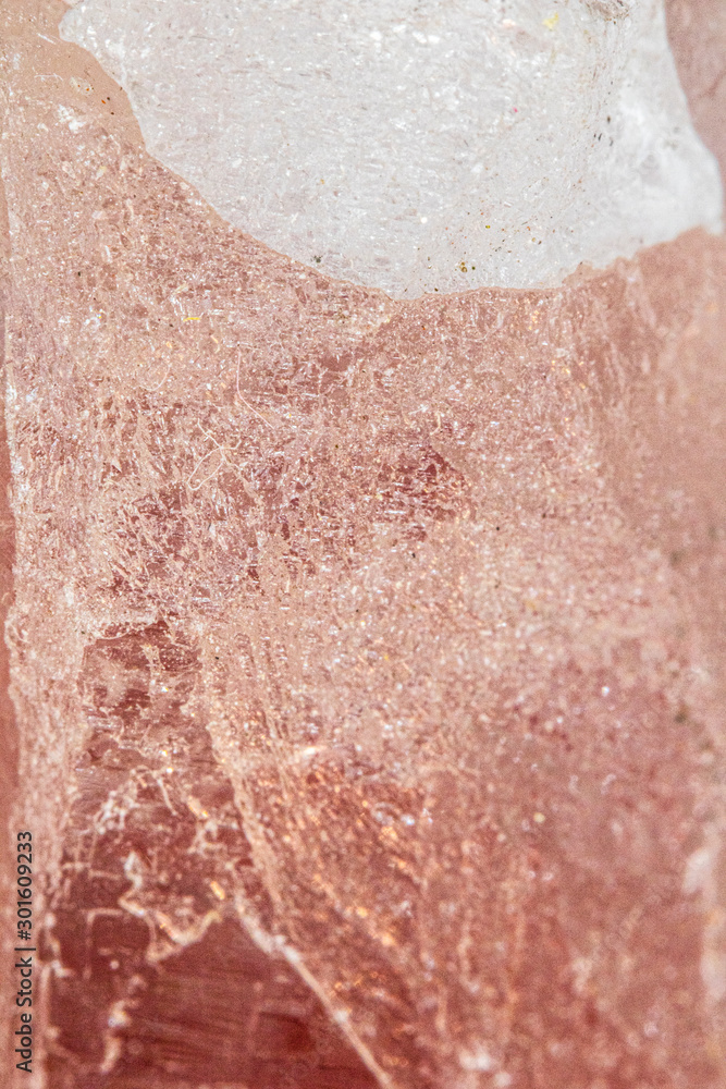Semi Precious Pink Purple Gemstone Quartz Crystal Close Up Semi Precious Pink Purple Gemstone Quartz Crystal Close Up