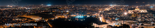 Athen Panorama bei Nacht
