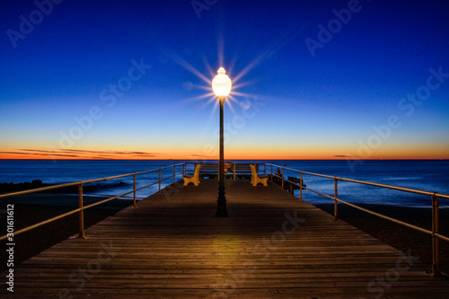 Pier at sunrise