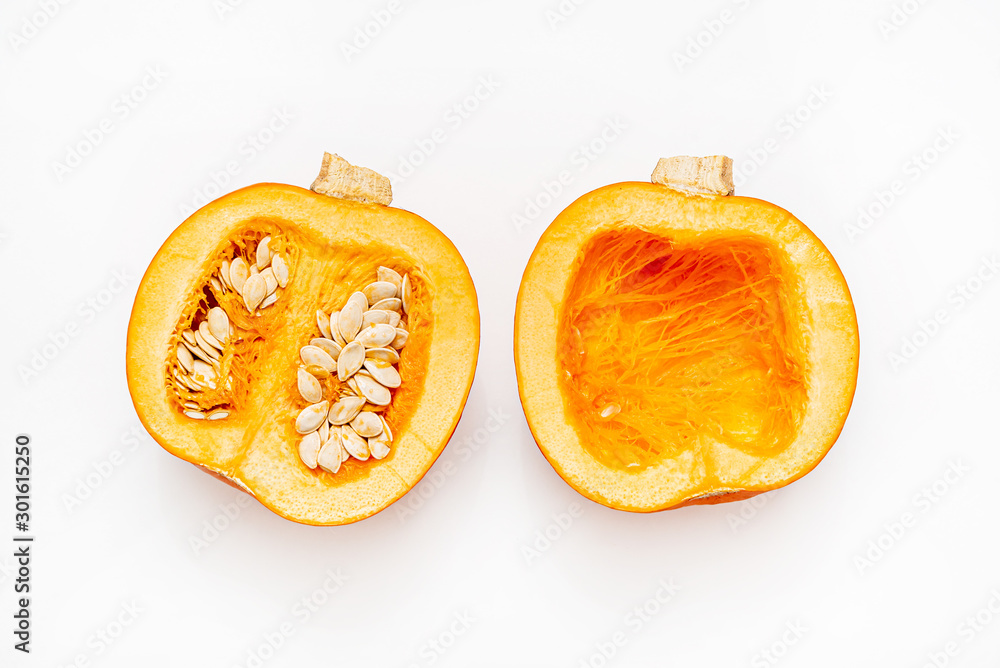 pumpkin on the white background