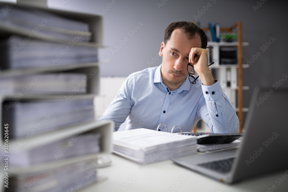 Overworked Businessman Overworked Businessman