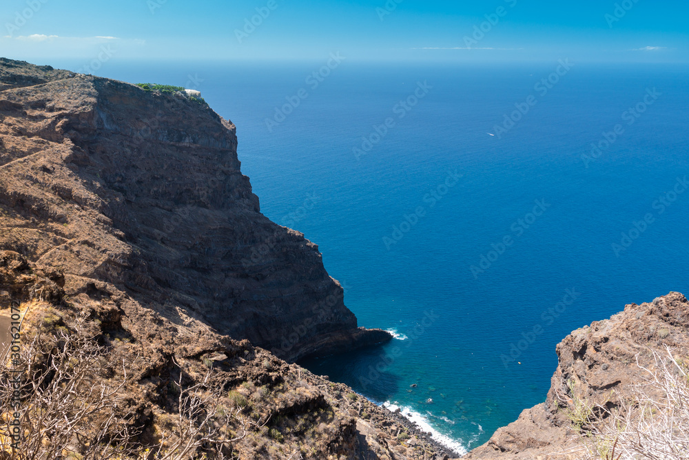 view from the top of the west coast la palma island view from the top of the west coast la palma island