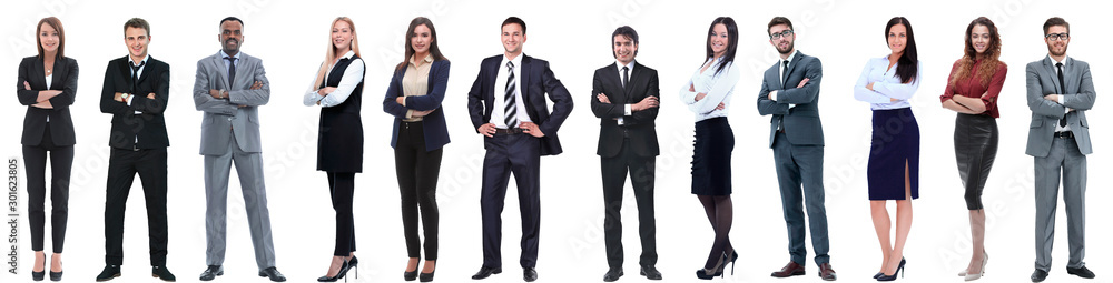 group of successful business people isolated on white group of successful business people isolated on white