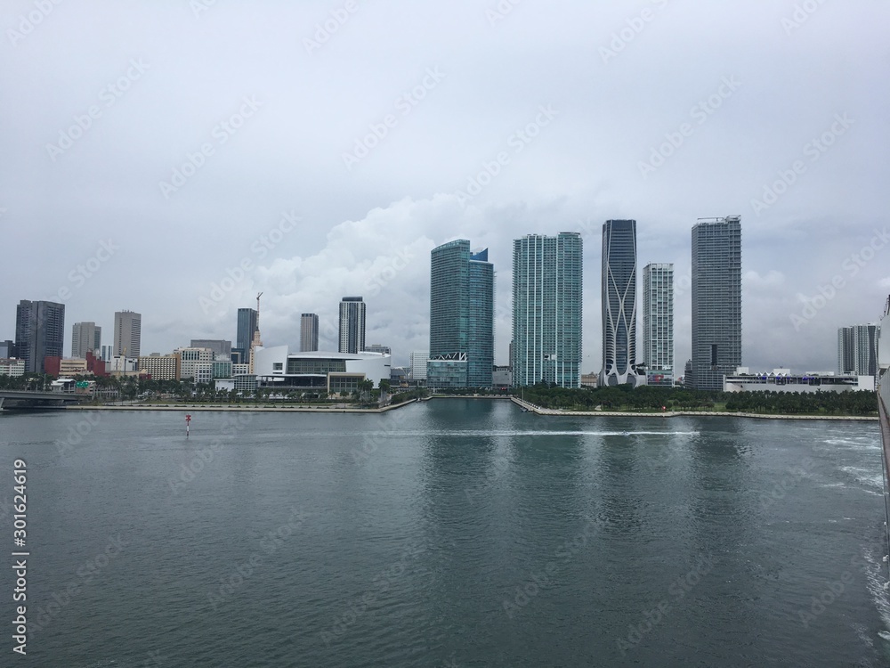 Miami Downtown Skyline Florida USA