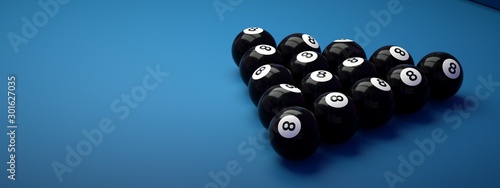 Wallpaper Mural Black balls placed in the shape of a triangle. Torontodigital.ca