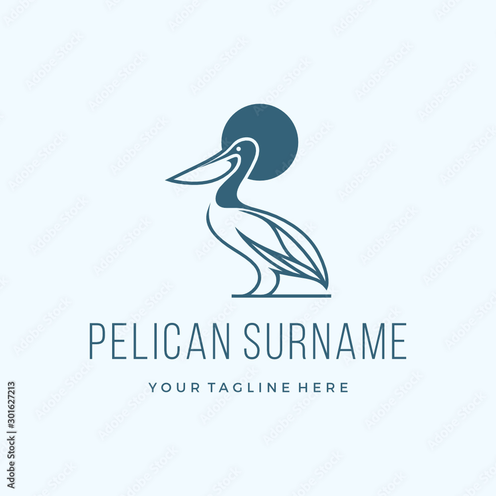 pelican bird logo design vector inspiration custom logo design vector pelican bird logo design vector inspiration custom logo design vector