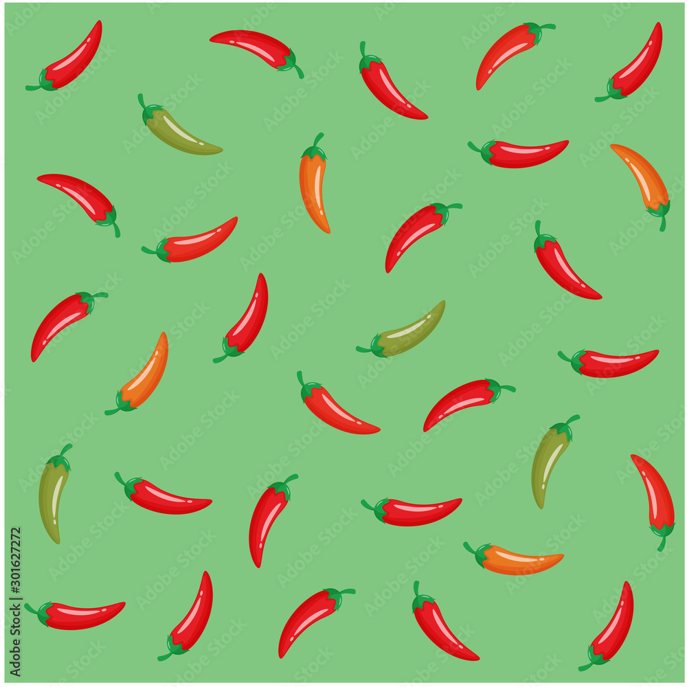 Hot chili peppers pattern. Mexican spicy vegetable, food flavoring decorative background. Hot chili peppers pattern. Mexican spicy vegetable, food flavoring decorative background.