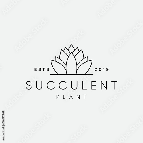 Succulent plant custom Logo Design Inspiration