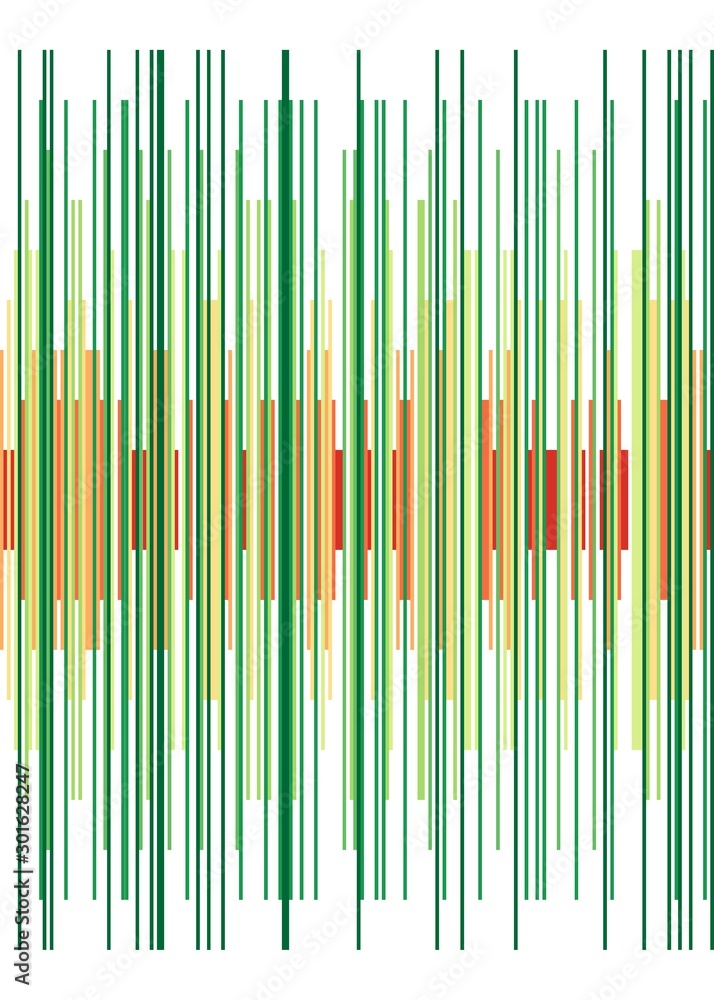Fototapeta premium Colorful Number 'pi' Data Visualisation Art Computational Generative illustration