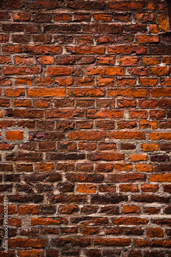 Old characteristic red Brick wall
