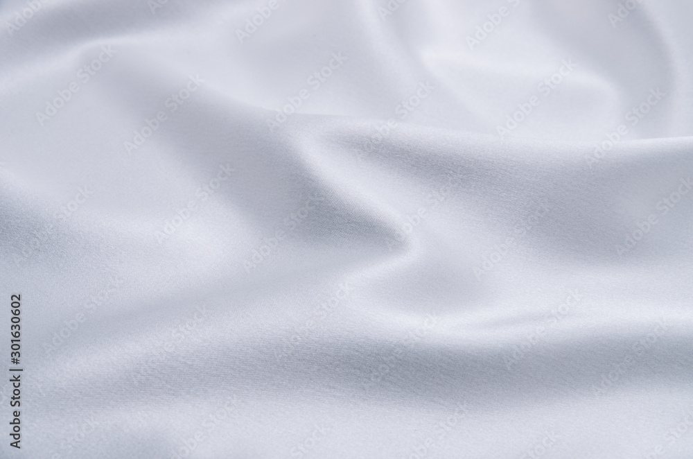 white satin fabric as background white satin fabric as background