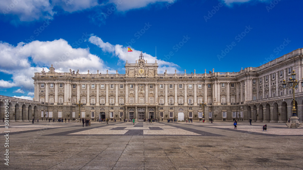 Royal Palace in Madrid.It is the largest royal palace in Western Europe and one of the largest in the world. Royal Palace in Madrid.It is the largest royal palace in Western Europe and one of the largest in the world.