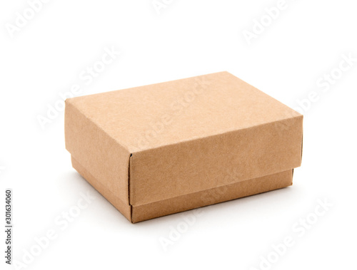 Cardboard box isolated on white © nata777_7
