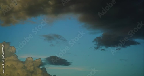 Clouds passing moon 1