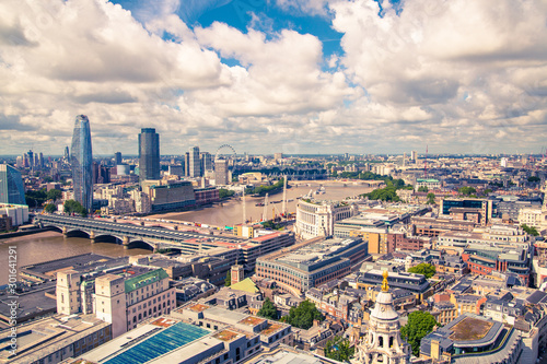 Canvas Print City of London view at sunny day